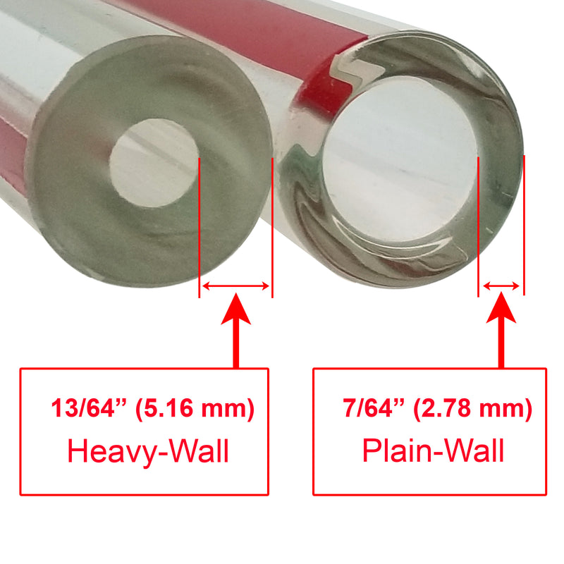 Load image into Gallery viewer, Boiler Steamer Sight Glass 5/8&quot; OD High Pressure Heavy-Wall Red-Line
