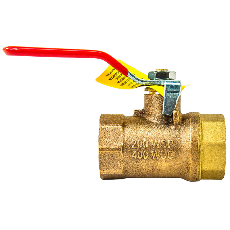 Load image into Gallery viewer, Bronze Ball Valve 200 WSP FNTP x FNPT
