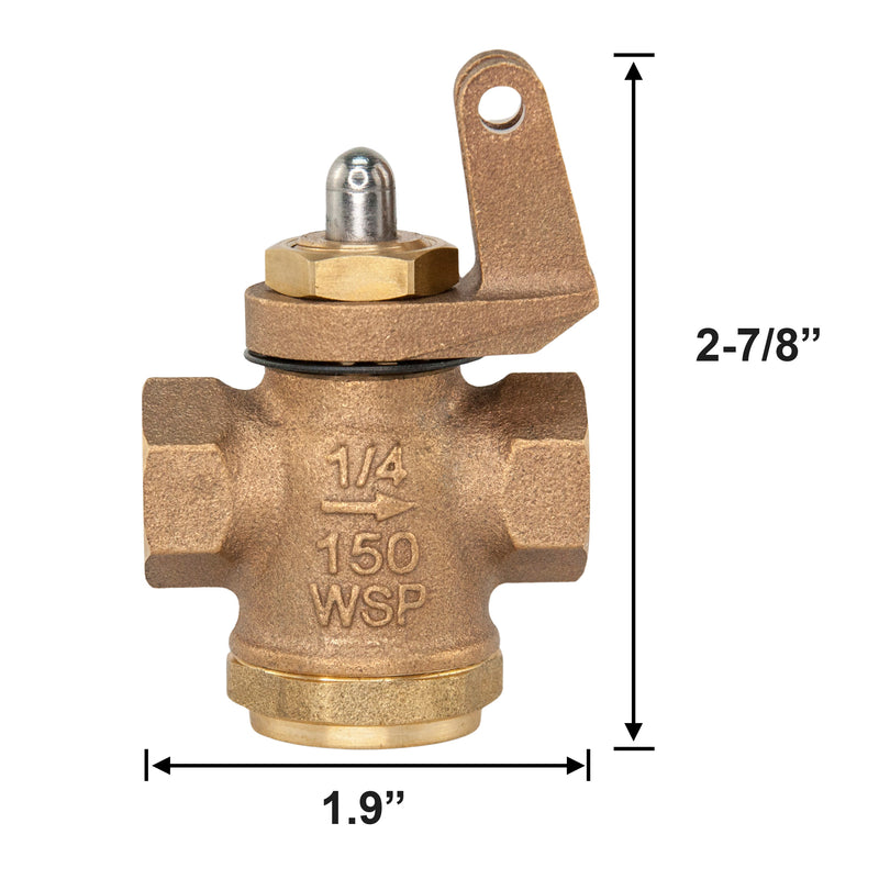 Load image into Gallery viewer, Bronze Whistle Valve 150 WSP 1/4&quot; NPT (STEAM)
