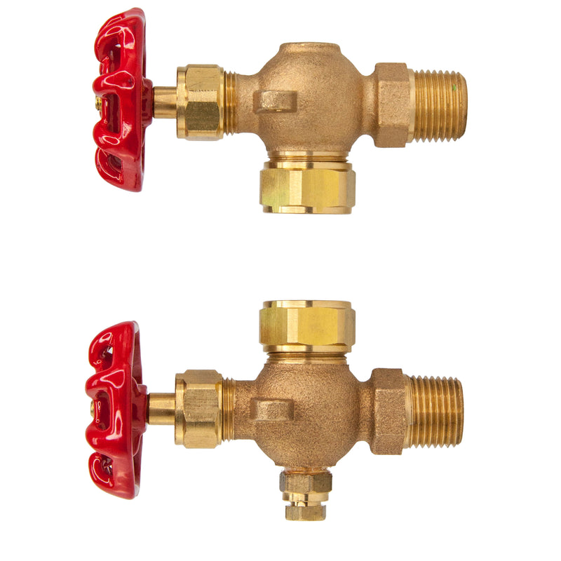 Load image into Gallery viewer, Bronze Water Gauge Valve Set for Boiler Steamer Return Tank SS Ball Check
