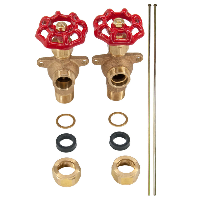 Load image into Gallery viewer, Bronze Water Gauge Valve Set for Boiler Steamer Return Tank SS Ball Check
