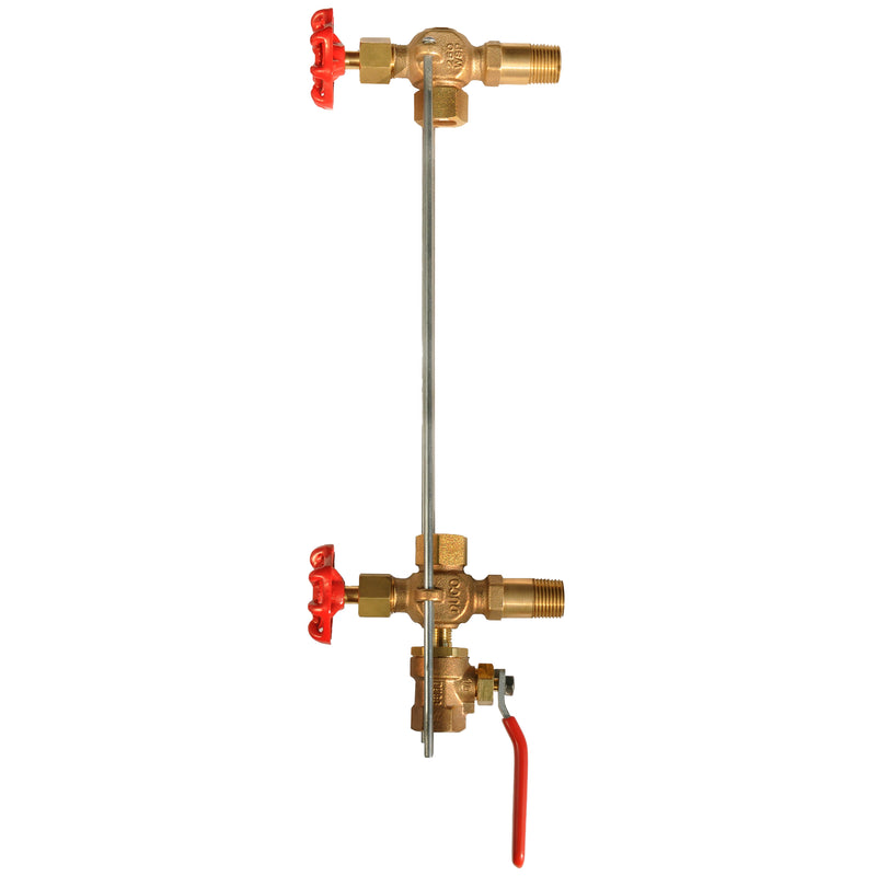 Load image into Gallery viewer, Bronze Water Gauge Valve Set for Boiler Steamer Return Tank
