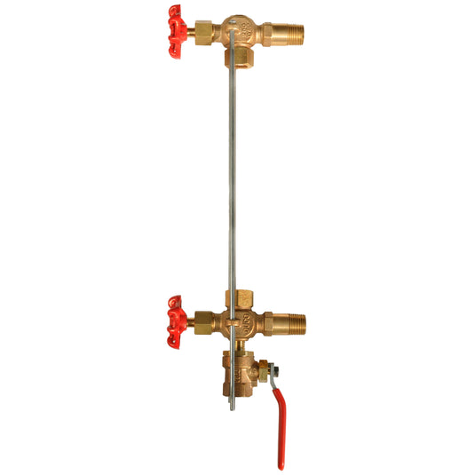 Bronze Water Gauge Valve Set for Boiler Steamer Return Tank