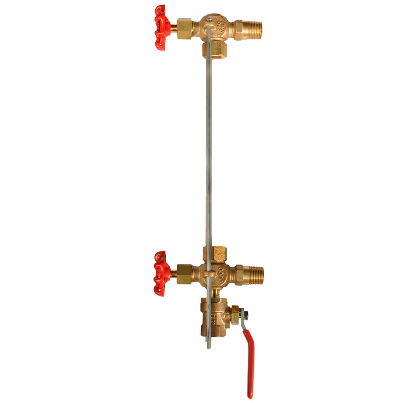 Load image into Gallery viewer, Bronze Water Gauge Valve Set for Boiler Steamer Return Tank
