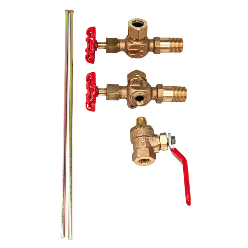 Load image into Gallery viewer, Bronze Water Gauge Valve Set for Boiler Steamer Return Tank
