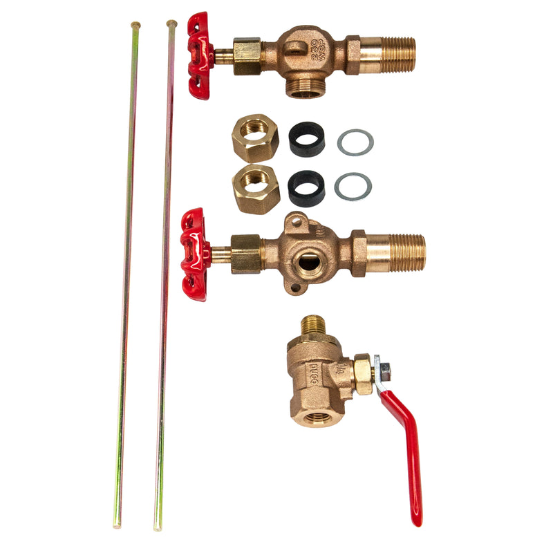 Load image into Gallery viewer, Bronze Water Gauge Valve Set for Boiler Steamer Return Tank
