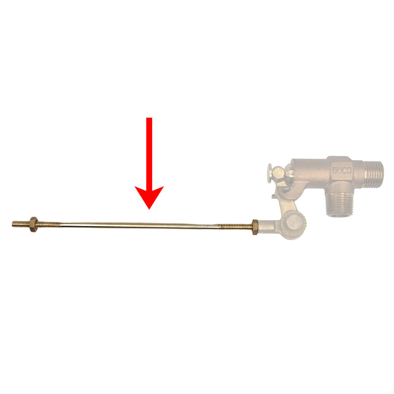 Load image into Gallery viewer, Brass Float Rod Link 1/4&quot; NPT for Float Valve in Return/Condensate Tank
