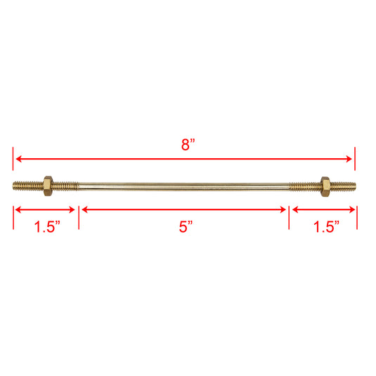 Brass Float Rod Link 1/4" NPT for Float Valve in Return/Condensate Tank