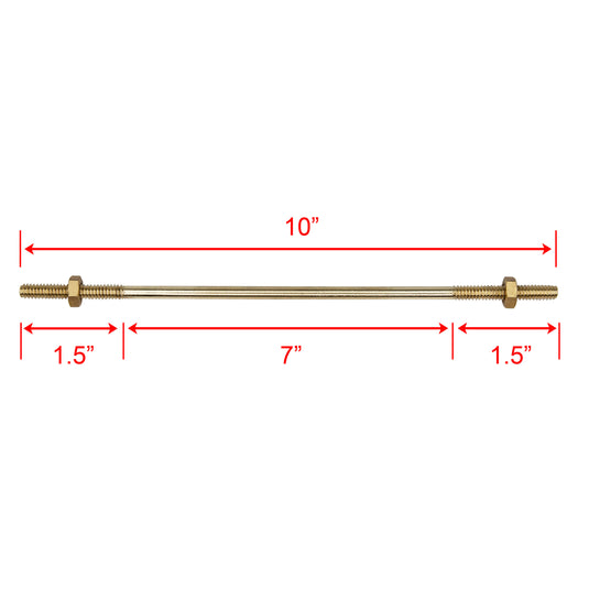 Brass Float Rod Link 1/4" NPT for Float Valve in Return/Condensate Tank