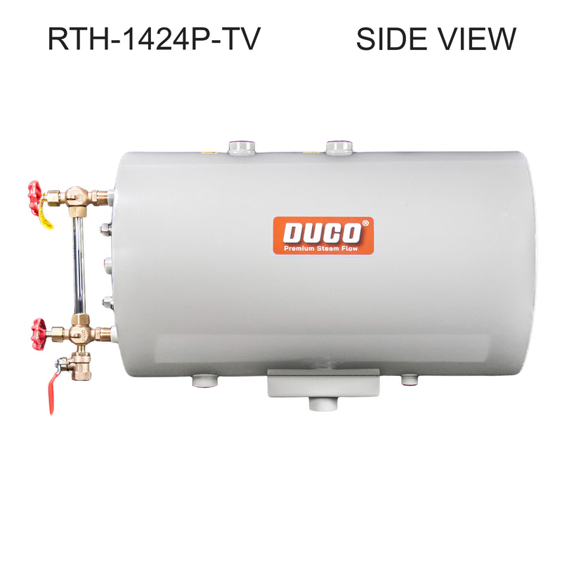 Load image into Gallery viewer, Stainless Steel Pipe-Mount Horizontal Return Tank with Valves P-Series
