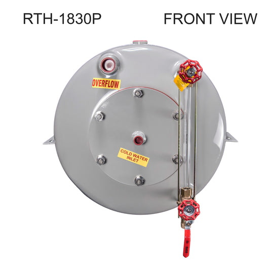 Stainless Steel Pipe-Mount Horizontal Return Tank with Valves P-Series