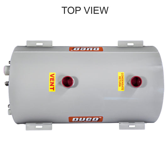 Stainless Steel Horizontal Return Tank with Valves F-Series