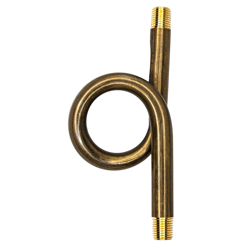 Load image into Gallery viewer, High Pressure Siphon Pigtail 1/4&quot; NPT 180° Coil Brass for Steam
