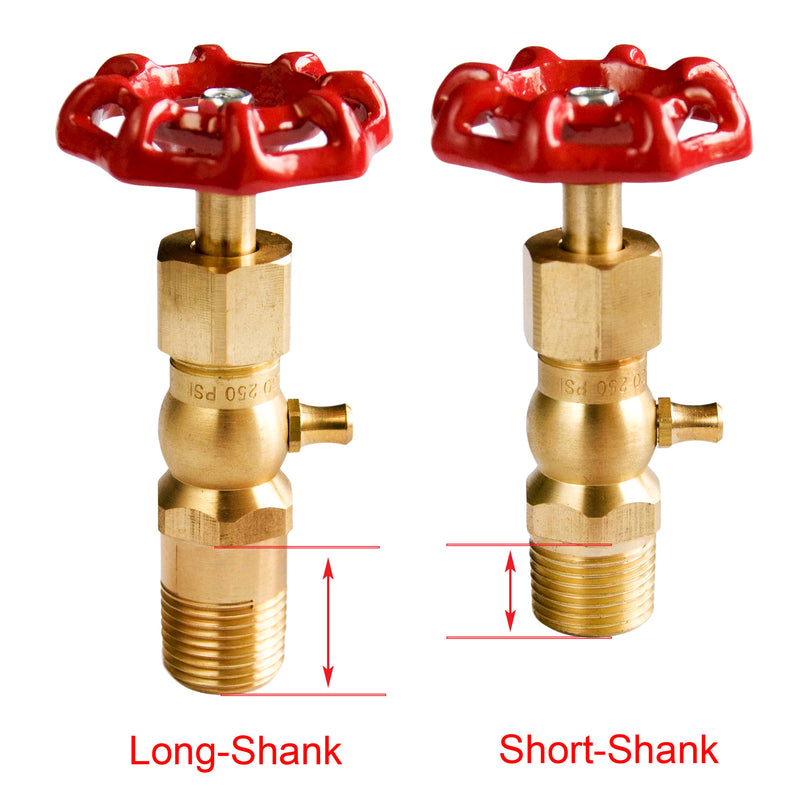 Load image into Gallery viewer, Brass Tricock Steam Valve 250psi Long/Short Shank
